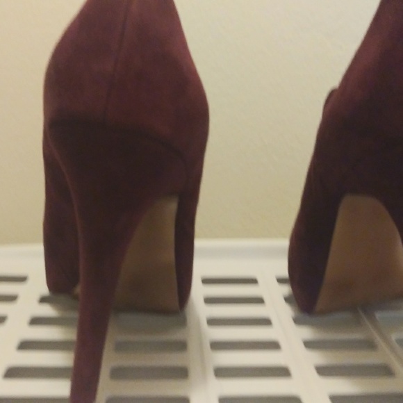 BCBG Purple Ankle Suede Booties - Picture 4 of 8
